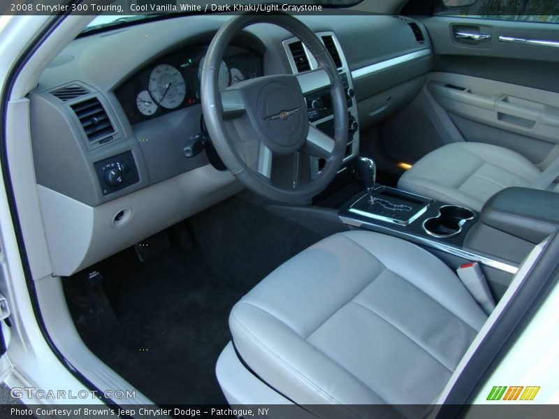 Cool Vanilla White / Dark Khaki/Light Graystone 2008 Chrysler 300 Touring
