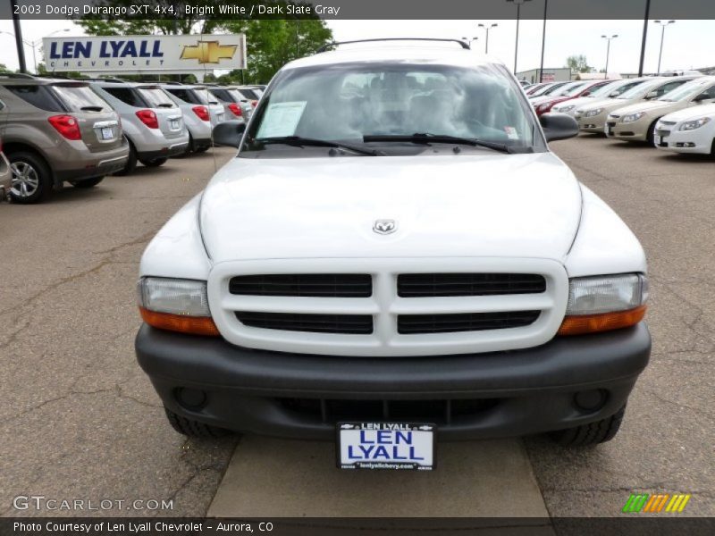 Bright White / Dark Slate Gray 2003 Dodge Durango SXT 4x4