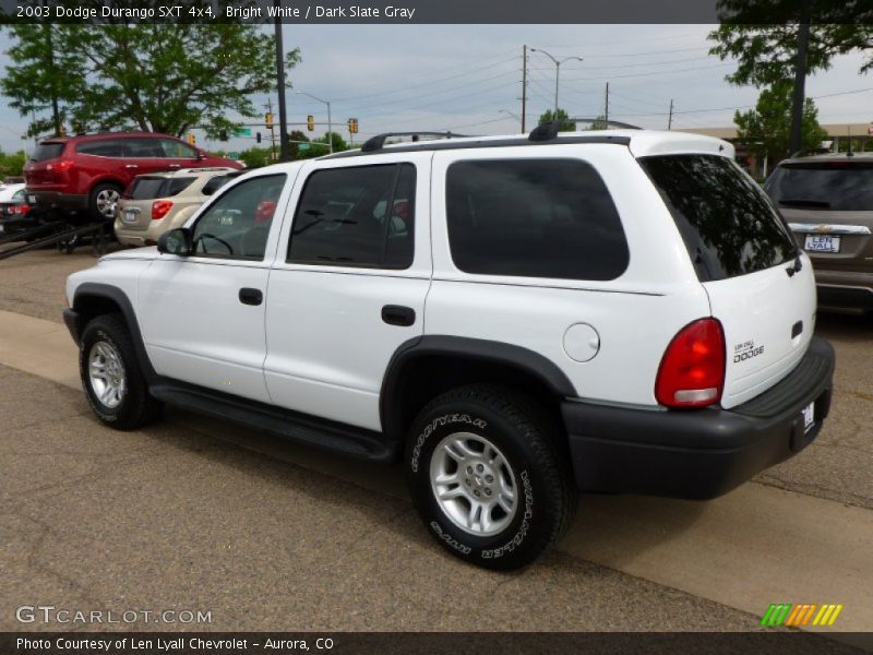 Bright White / Dark Slate Gray 2003 Dodge Durango SXT 4x4