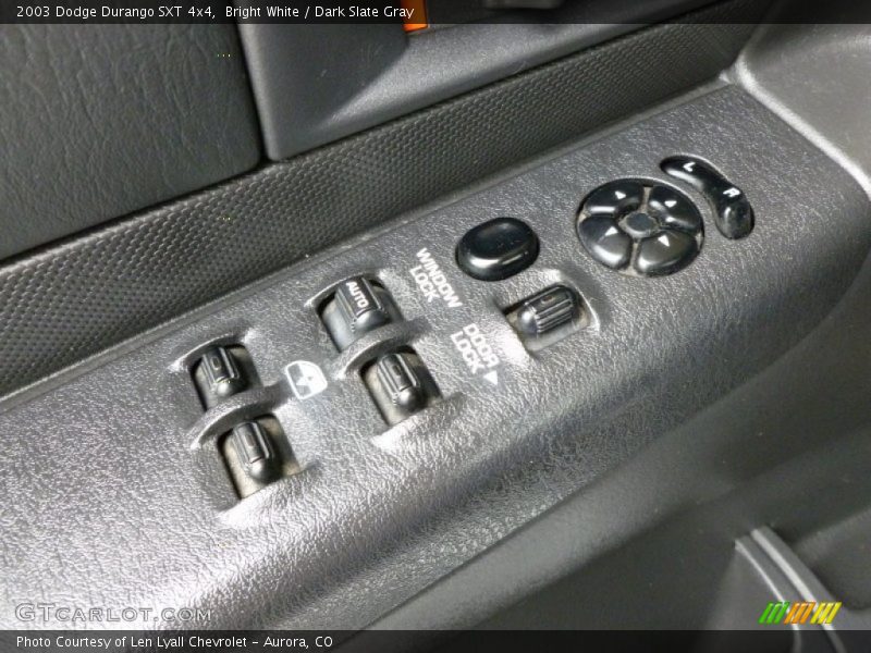 Bright White / Dark Slate Gray 2003 Dodge Durango SXT 4x4