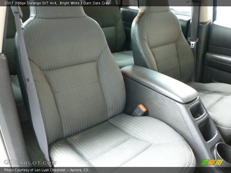 Bright White / Dark Slate Gray 2003 Dodge Durango SXT 4x4