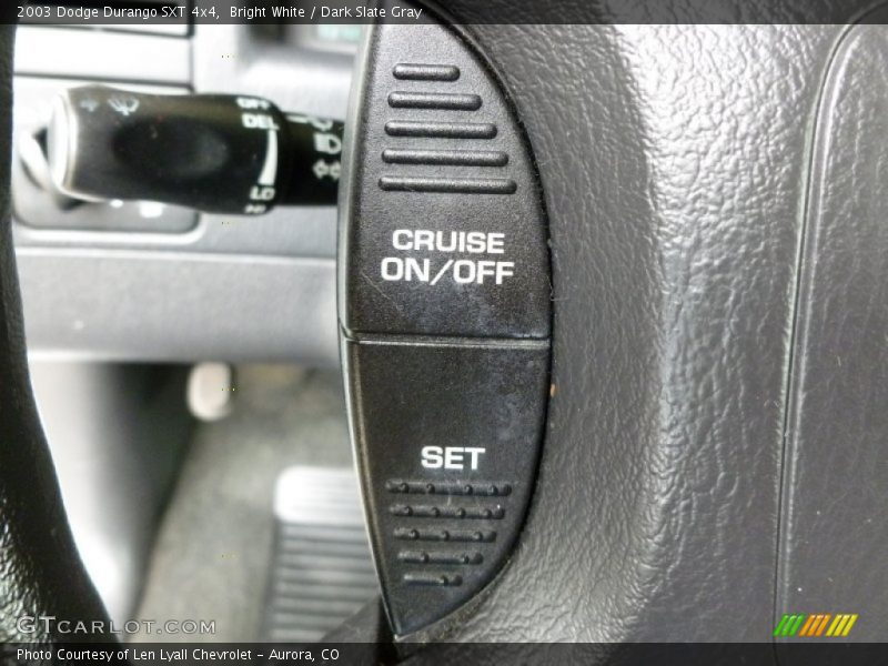 Bright White / Dark Slate Gray 2003 Dodge Durango SXT 4x4