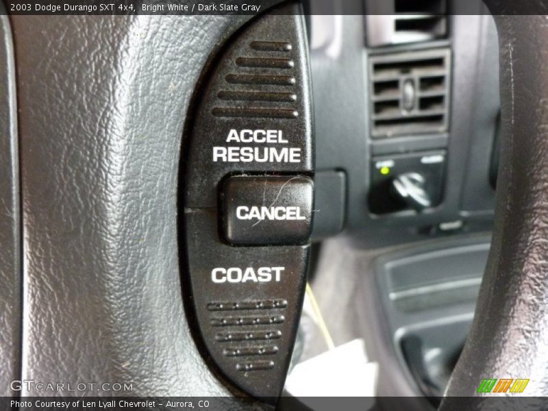 Bright White / Dark Slate Gray 2003 Dodge Durango SXT 4x4