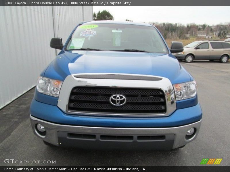 Blue Streak Metallic / Graphite Gray 2008 Toyota Tundra Double Cab 4x4