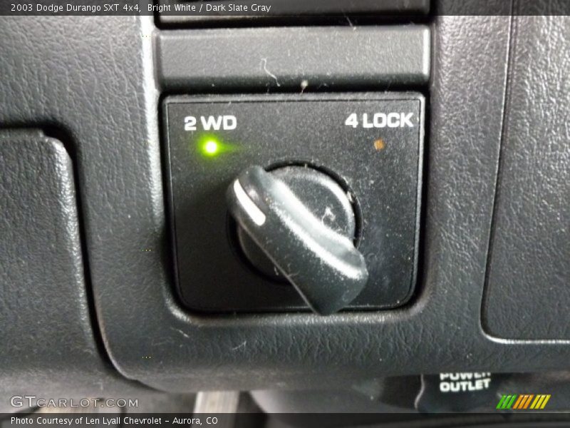 Bright White / Dark Slate Gray 2003 Dodge Durango SXT 4x4
