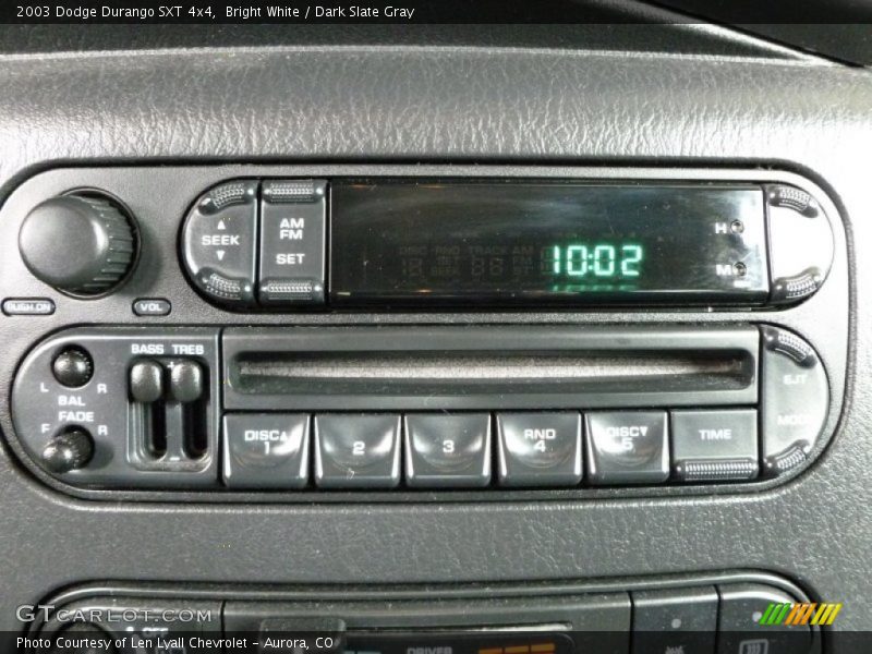 Bright White / Dark Slate Gray 2003 Dodge Durango SXT 4x4