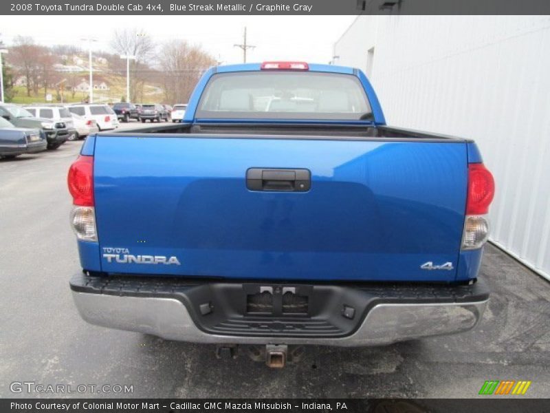 Blue Streak Metallic / Graphite Gray 2008 Toyota Tundra Double Cab 4x4