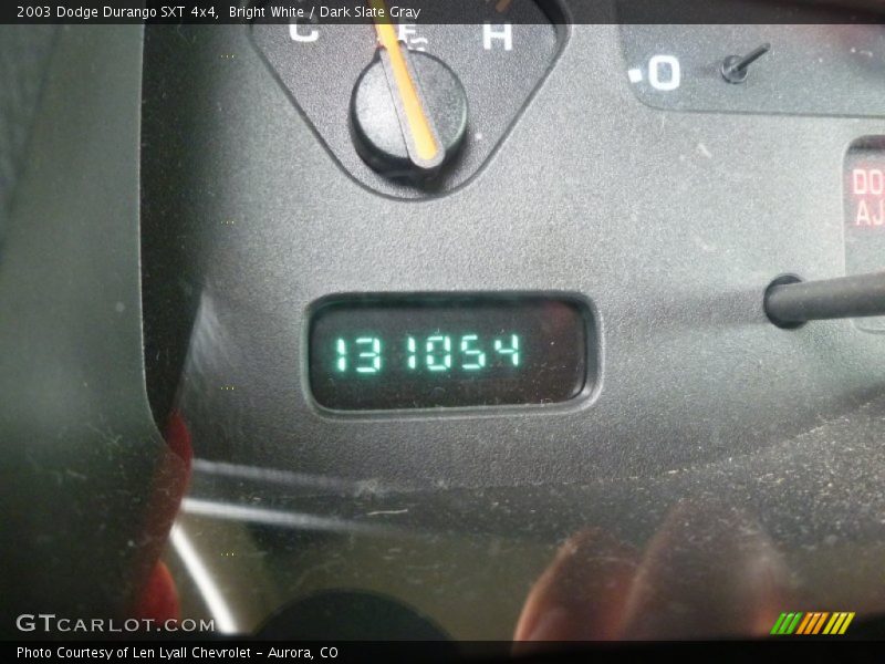 Bright White / Dark Slate Gray 2003 Dodge Durango SXT 4x4