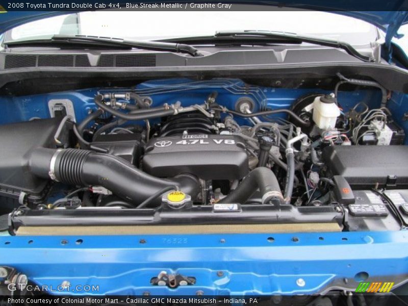 Blue Streak Metallic / Graphite Gray 2008 Toyota Tundra Double Cab 4x4