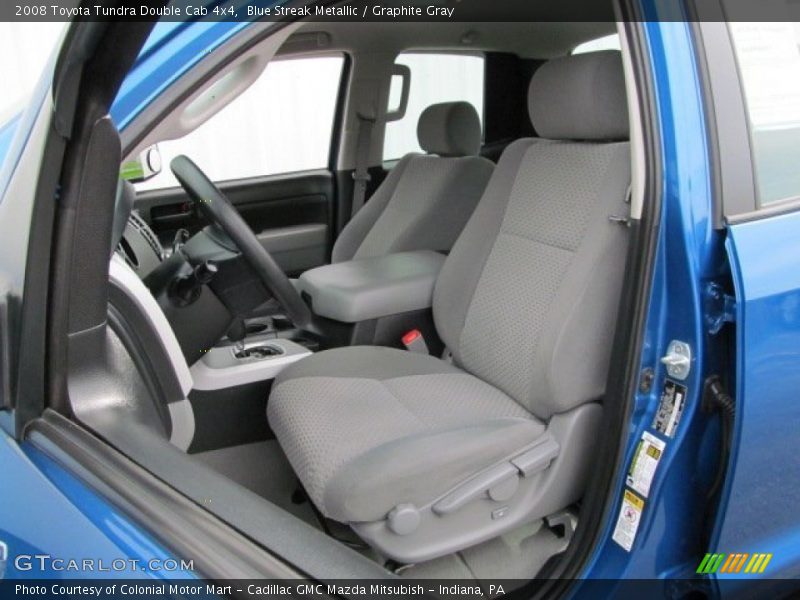 Blue Streak Metallic / Graphite Gray 2008 Toyota Tundra Double Cab 4x4
