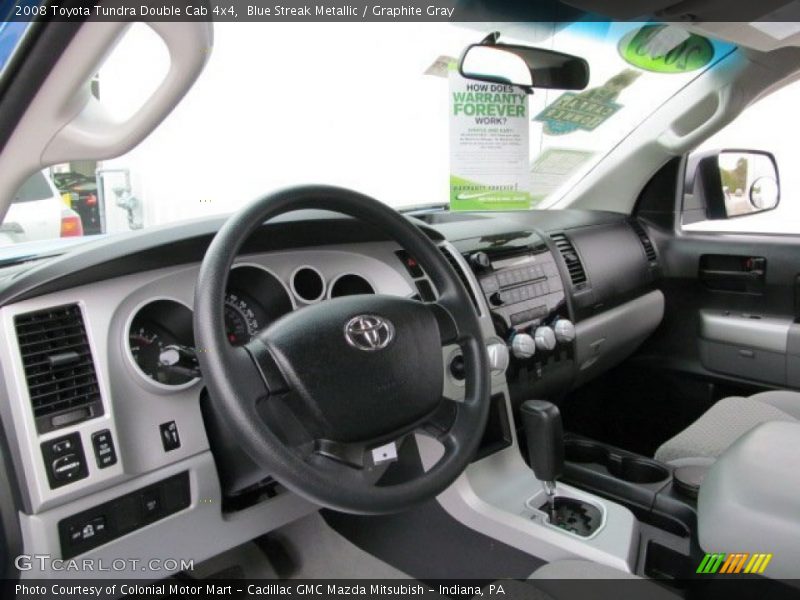 Blue Streak Metallic / Graphite Gray 2008 Toyota Tundra Double Cab 4x4