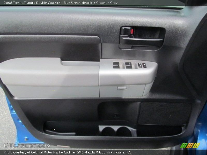 Blue Streak Metallic / Graphite Gray 2008 Toyota Tundra Double Cab 4x4