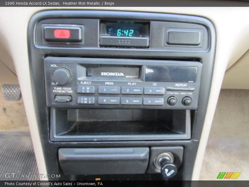 Controls of 1996 Accord LX Sedan