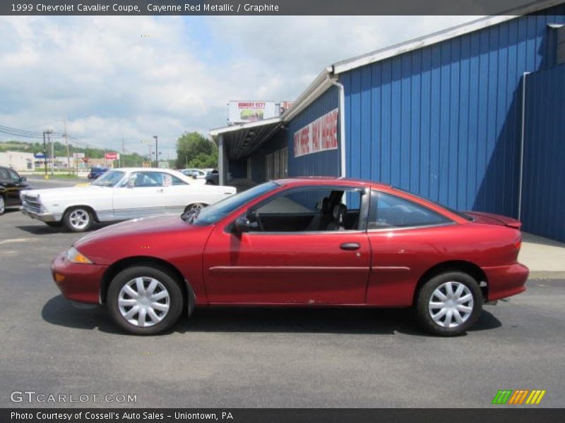 Cayenne Red Metallic / Graphite 1999 Chevrolet Cavalier Coupe