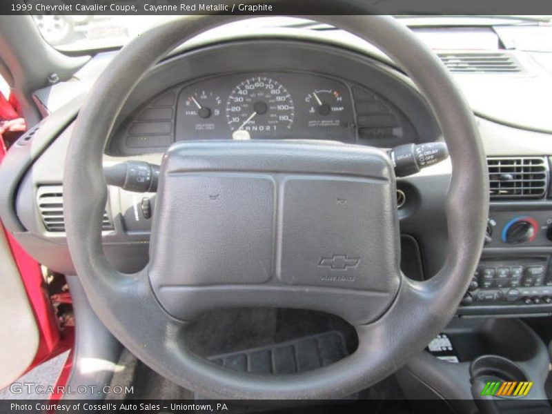 Cayenne Red Metallic / Graphite 1999 Chevrolet Cavalier Coupe