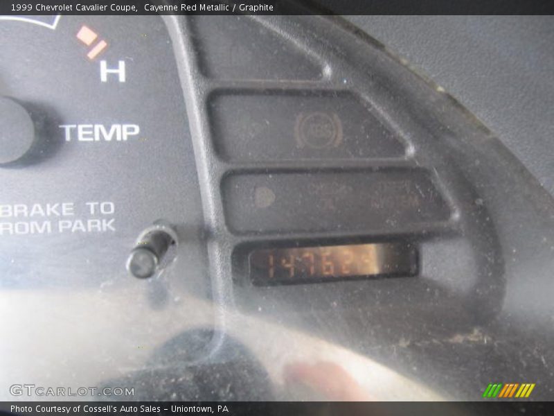 Cayenne Red Metallic / Graphite 1999 Chevrolet Cavalier Coupe