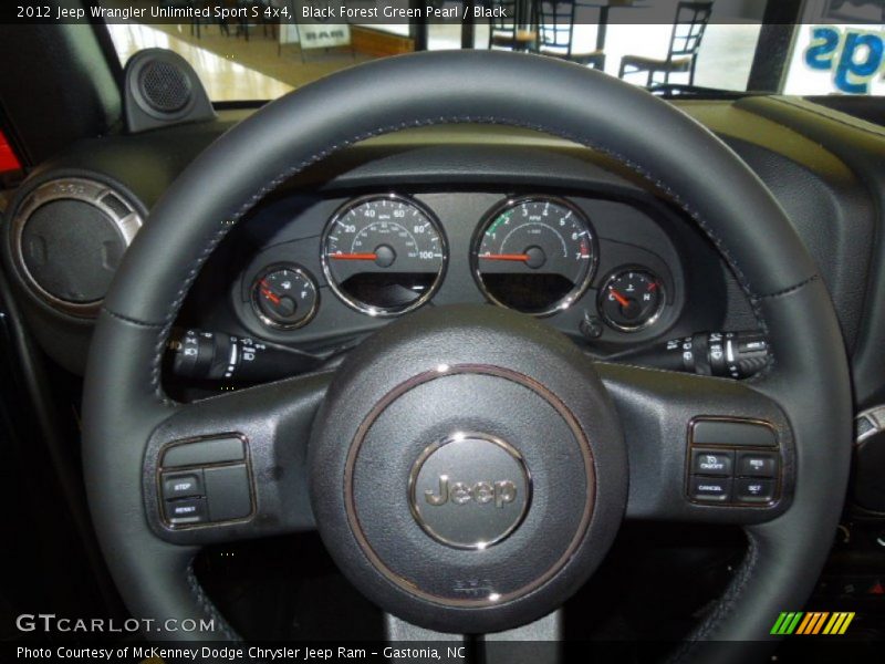 Black Forest Green Pearl / Black 2012 Jeep Wrangler Unlimited Sport S 4x4
