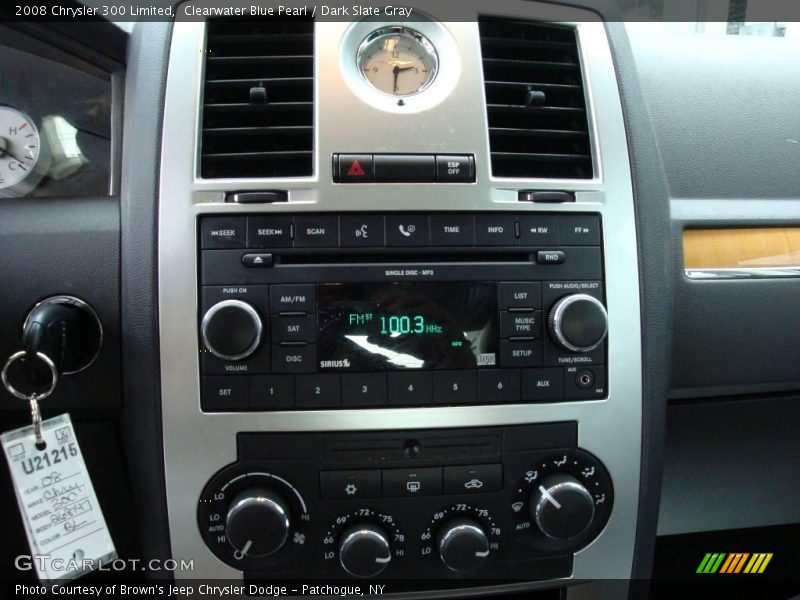 Clearwater Blue Pearl / Dark Slate Gray 2008 Chrysler 300 Limited