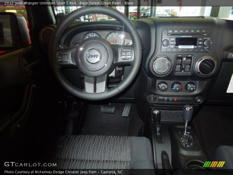 Black Forest Green Pearl / Black 2012 Jeep Wrangler Unlimited Sport S 4x4