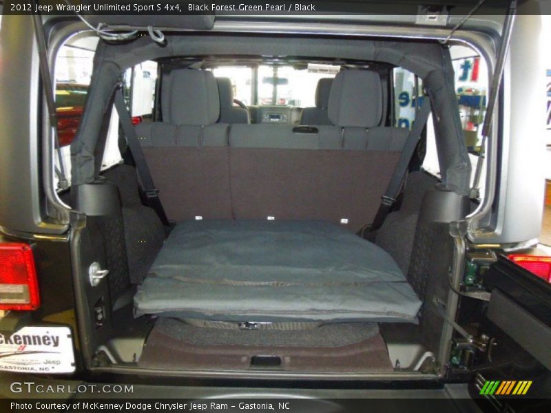 Black Forest Green Pearl / Black 2012 Jeep Wrangler Unlimited Sport S 4x4