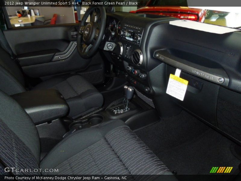 Black Forest Green Pearl / Black 2012 Jeep Wrangler Unlimited Sport S 4x4
