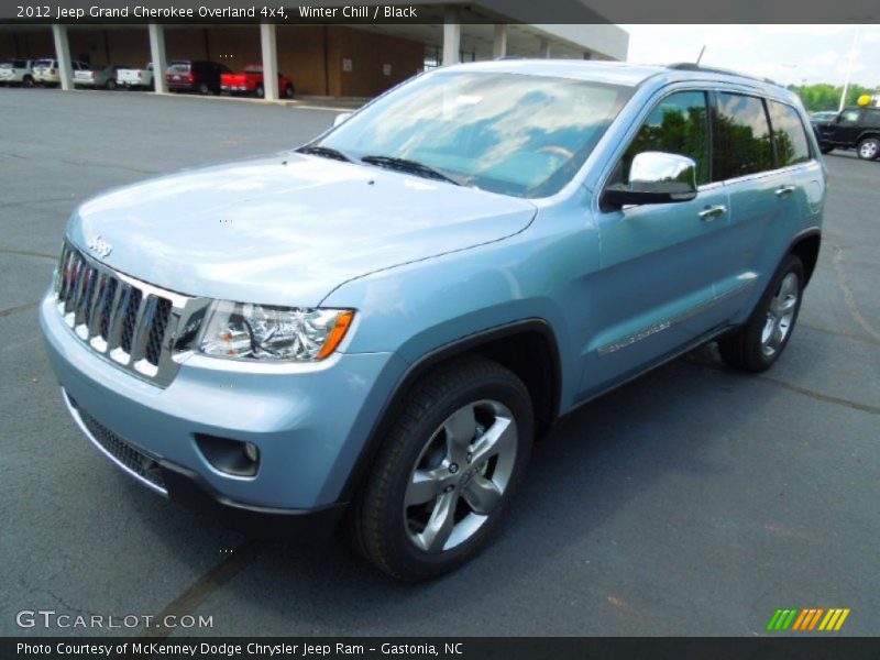 Winter Chill / Black 2012 Jeep Grand Cherokee Overland 4x4