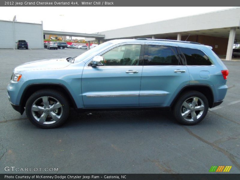 Winter Chill / Black 2012 Jeep Grand Cherokee Overland 4x4