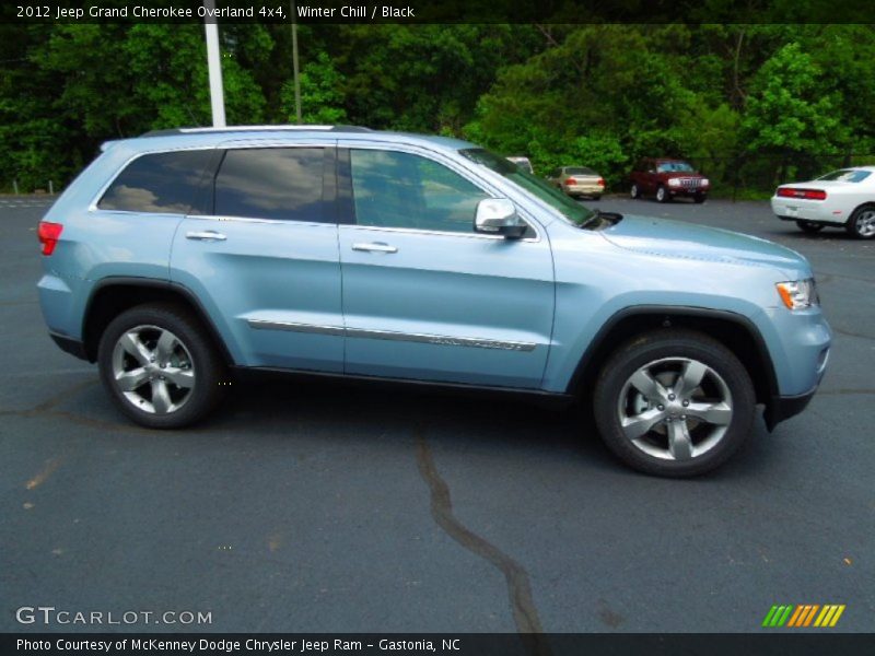 Winter Chill / Black 2012 Jeep Grand Cherokee Overland 4x4