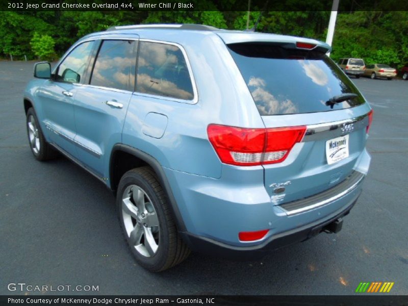 Winter Chill / Black 2012 Jeep Grand Cherokee Overland 4x4