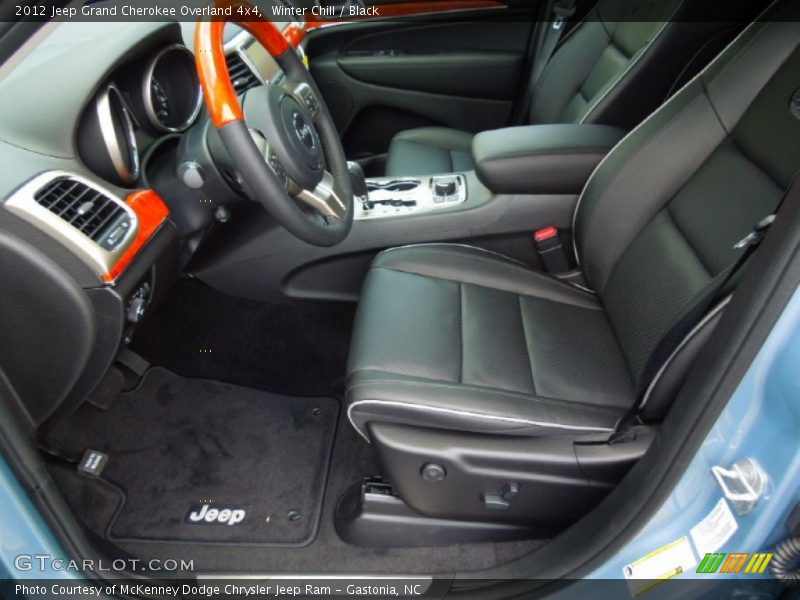 Winter Chill / Black 2012 Jeep Grand Cherokee Overland 4x4