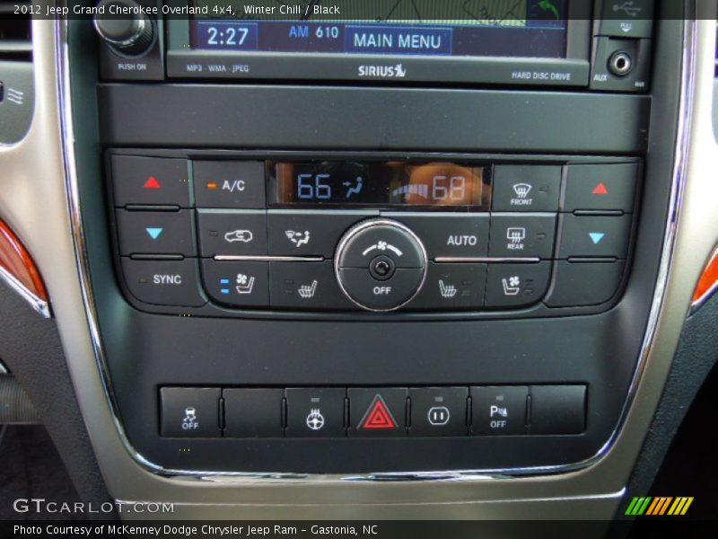 Winter Chill / Black 2012 Jeep Grand Cherokee Overland 4x4