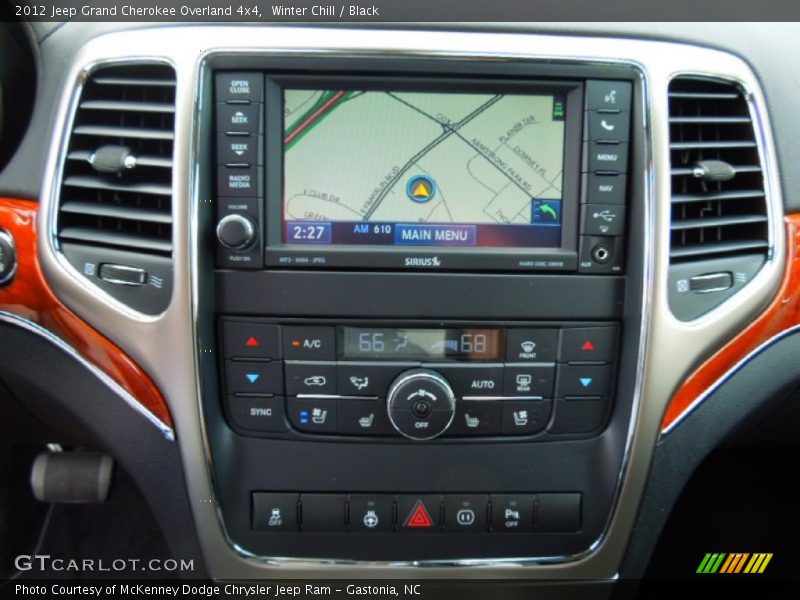Winter Chill / Black 2012 Jeep Grand Cherokee Overland 4x4