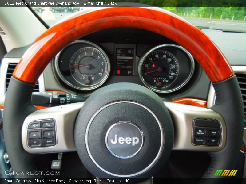 Winter Chill / Black 2012 Jeep Grand Cherokee Overland 4x4