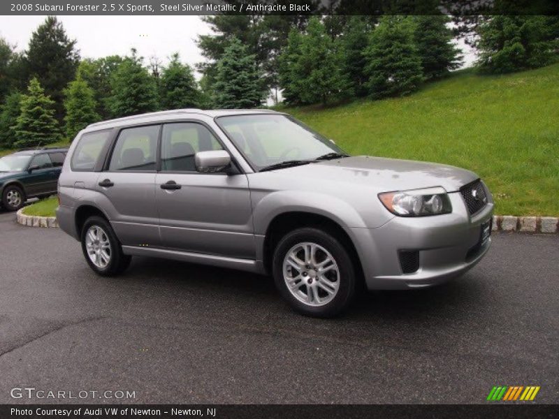 Steel Silver Metallic / Anthracite Black 2008 Subaru Forester 2.5 X Sports