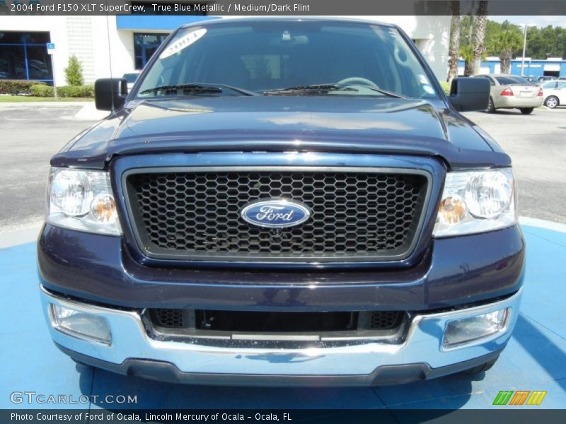 True Blue Metallic / Medium/Dark Flint 2004 Ford F150 XLT SuperCrew