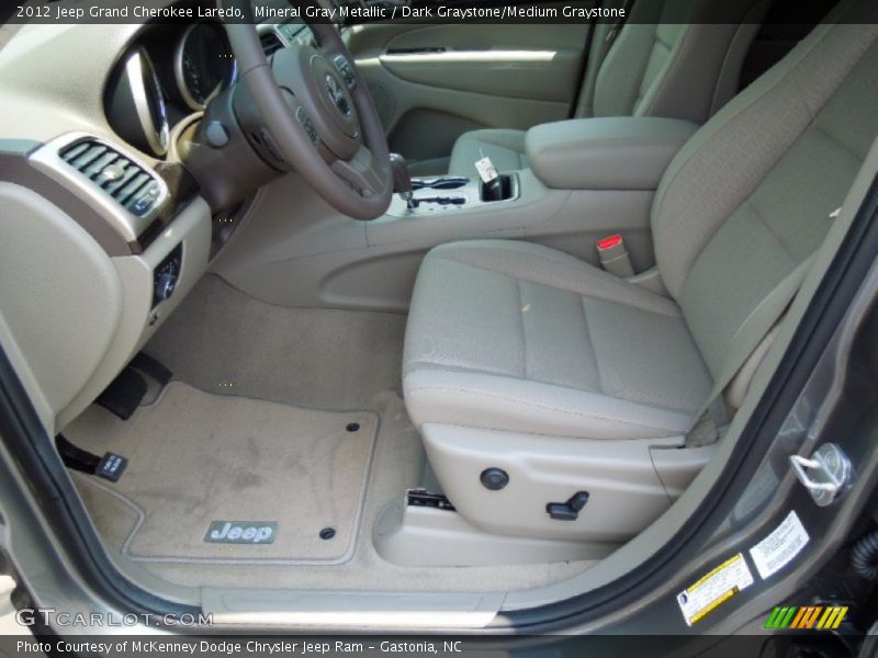 Mineral Gray Metallic / Dark Graystone/Medium Graystone 2012 Jeep Grand Cherokee Laredo