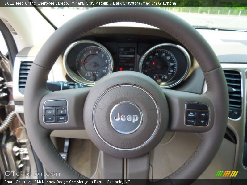 Mineral Gray Metallic / Dark Graystone/Medium Graystone 2012 Jeep Grand Cherokee Laredo