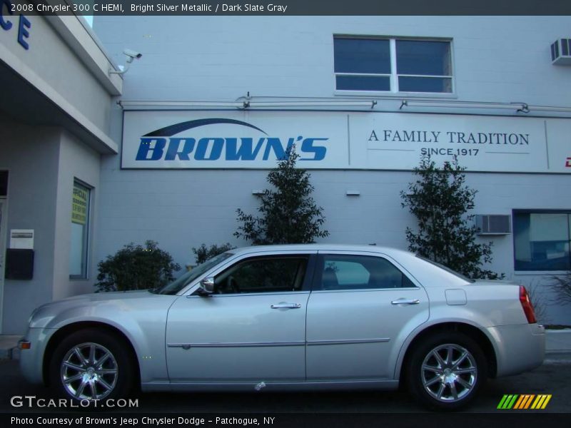 Bright Silver Metallic / Dark Slate Gray 2008 Chrysler 300 C HEMI