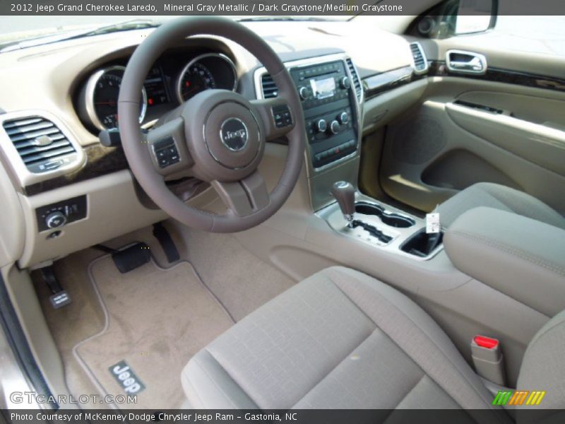 Mineral Gray Metallic / Dark Graystone/Medium Graystone 2012 Jeep Grand Cherokee Laredo