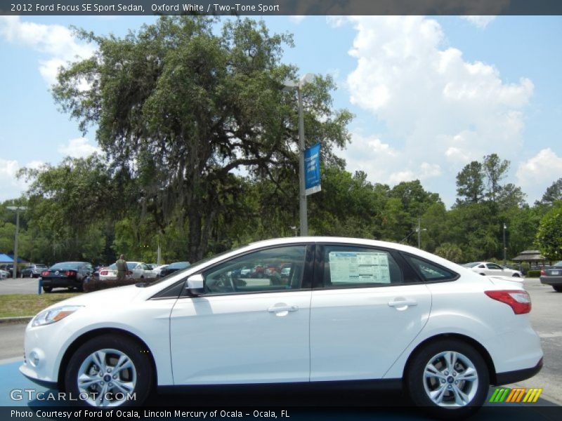 Oxford White / Two-Tone Sport 2012 Ford Focus SE Sport Sedan