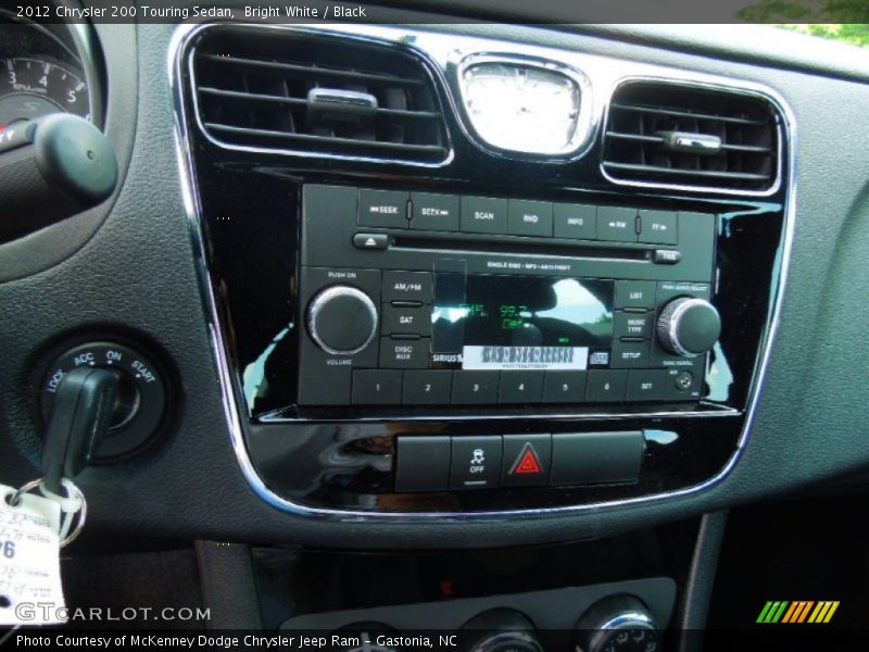 Bright White / Black 2012 Chrysler 200 Touring Sedan