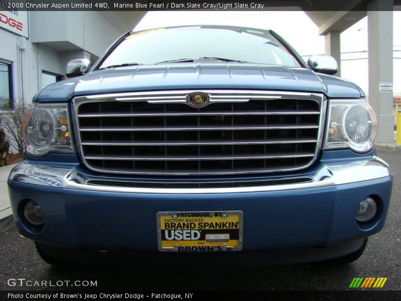 Marine Blue Pearl / Dark Slate Gray/Light Slate Gray 2008 Chrysler Aspen Limited 4WD