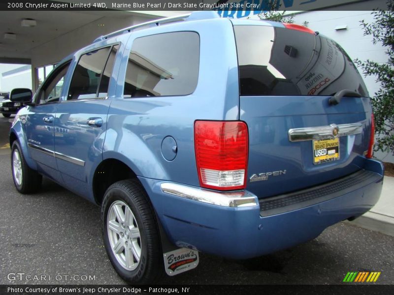 Marine Blue Pearl / Dark Slate Gray/Light Slate Gray 2008 Chrysler Aspen Limited 4WD