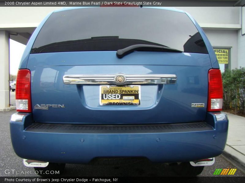 Marine Blue Pearl / Dark Slate Gray/Light Slate Gray 2008 Chrysler Aspen Limited 4WD