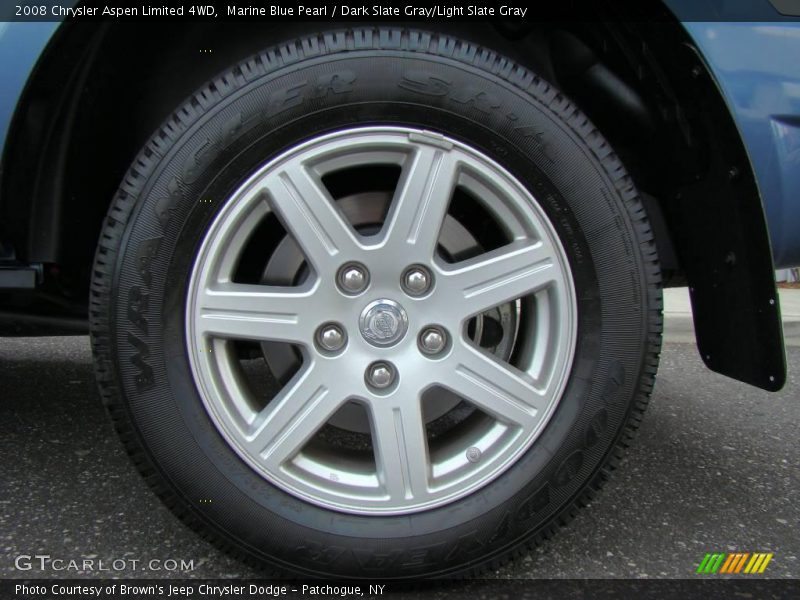 Marine Blue Pearl / Dark Slate Gray/Light Slate Gray 2008 Chrysler Aspen Limited 4WD