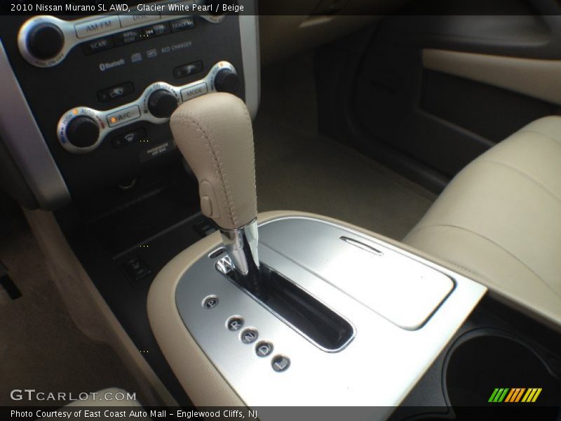Glacier White Pearl / Beige 2010 Nissan Murano SL AWD