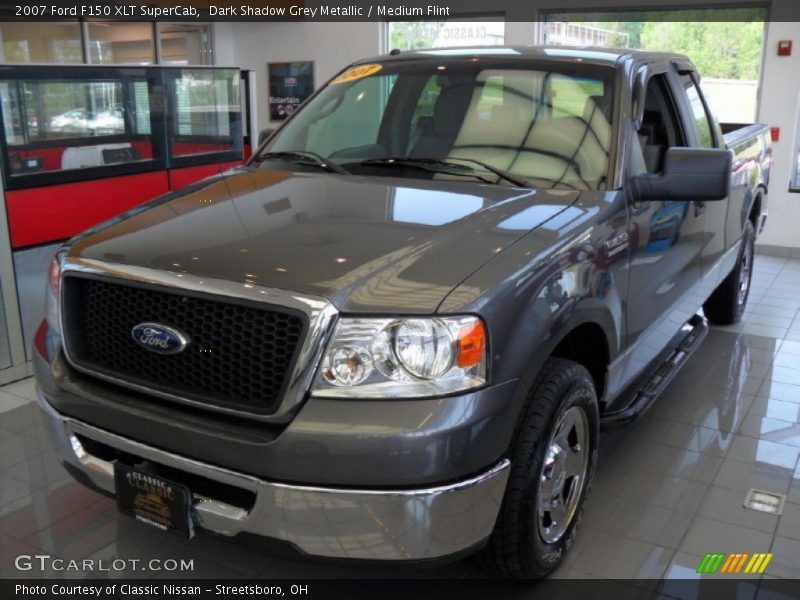 Dark Shadow Grey Metallic / Medium Flint 2007 Ford F150 XLT SuperCab