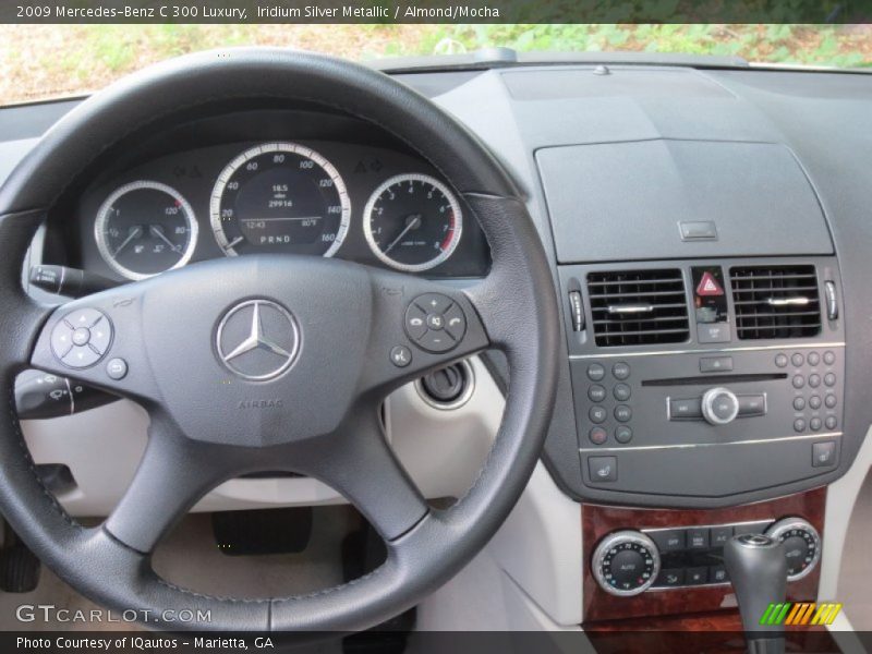 Iridium Silver Metallic / Almond/Mocha 2009 Mercedes-Benz C 300 Luxury