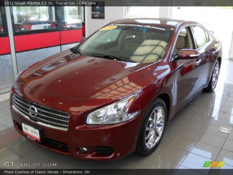 Tuscan Sun / Cafe Latte 2011 Nissan Maxima 3.5 SV