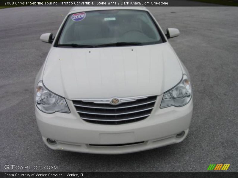 Stone White / Dark Khaki/Light Graystone 2008 Chrysler Sebring Touring Hardtop Convertible